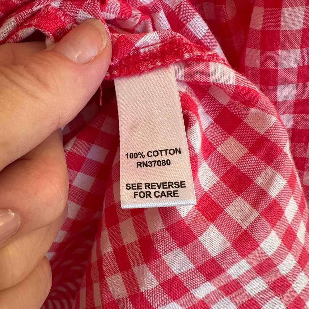 CATO Red Gingham Button Down Shirt Plus Size - image 2